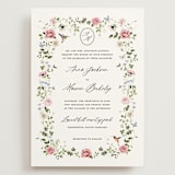 "Ornate" - Wedding Invitations in Peony by Sarah Knight - Front