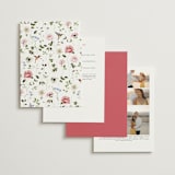 "Ornate" - Wedding Invitations in Peony by Sarah Knight - Back of Card Options