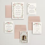 "Ornate" - Wedding Invitations in Peony by Sarah Knight - Invitation Suite