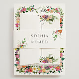 "Secret Garden" - Wedding Invitations in Daisy by Susan Moyal - Assembled with Belly Band