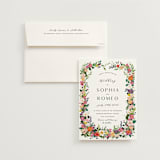 "Secret Garden" - Wedding Invitations in Daisy by Susan Moyal - Invitation with Envelope