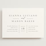 "Sector" - Wedding Invitations in Snow by Kaydi Bishop - Front