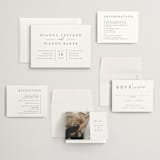 "Sector" - Wedding Invitations in Snow by Kaydi Bishop - Invitation Suite