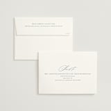 "Linen" - Wedding Invitations in Midnight by Ashley Rosenbaum - FREE Recipient Addressing