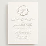 "Romantic Wreath" - Wedding Invitations in Chantilly by Wildfield Paper Co - Front