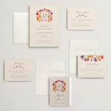 "Crest Fall" - Wedding Invitations in Autumn by Pink House Press - Invitation Suite