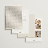 "Scripted Names" - Wedding Invitations in Ecru by Hooray Creative - Back of Card Options