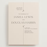 "Convergence" - Wedding Invitations in Cream by Annie Lowe - Front