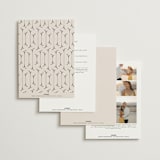 "Convergence" - Wedding Invitations in Cream by Annie Lowe - Back of Card Options