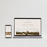 "Convergence" - Wedding Invitations in Cream by Annie Lowe - FREE Wedding Website