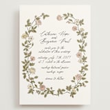 "Vintage Roses" - Wedding Invitations in Snow by Tara Grangroth - Front