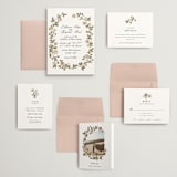 "Vintage Roses" - Wedding Invitations in Snow by Tara Grangroth - Invitation Suite