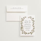"Vintage Roses" - Wedding Invitations in Snow by Tara Grangroth - Invitation with Envelope