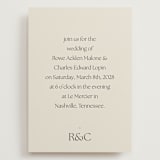 "monogram edit" - Wedding Invitations in Sandstone by Sara Hicks Malone - Front