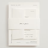 "Tuscany" - Wedding Invitations in Ink by Blustery August - Assembled with Belly Band