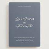 "Ritzy" - Wedding Invitations in French Blue by Nicoletta Savod - Front