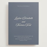 "Ritzy" - Wedding Invitations in French Blue by Nicoletta Savod - Front