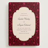 "Victorian Chic" - Wedding Invitations in Garnet by Morgan Kendall - Front