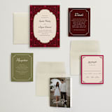 "Victorian Chic" - Wedding Invitations in Garnet by Morgan Kendall - Invitation Suite