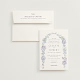 "Hydrangea" - Wedding Invitations in Toscana by Claudia Orengo - Invitation with Envelope