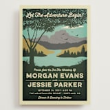 "Mountain View" - Wedding Invitations in Forest by Nam Bourassa - Front