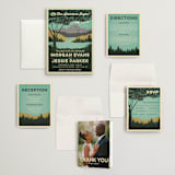 "Mountain View" - Wedding Invitations in Forest by Nam Bourassa - Invitation Suite