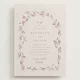 "Lennox" - Wedding Invitations in Harvest by Kristie Kern - Front