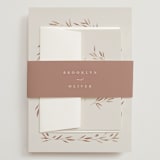 "Lennox" - Wedding Invitations in Harvest by Kristie Kern - Assembled with Belly Band