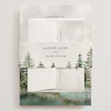"montagna" - Wedding Invitations in Forest by Petra Kern - Assembled with Belly Band