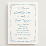 "darby" - Wedding Invitations in Azure by Kelly Watkins - Front