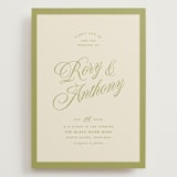 "rory" - Wedding Invitations in Olive by Ellen Schlegelmilch - Front