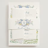 "Vineyard Love" - Wedding Invitations in Summer by Petra Kern - Assembled with Belly Band