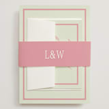 "dewberry" - Wedding Invitations in Petal by Sara Hicks Malone - Assembled with Belly Band