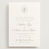 "Calia" - Wedding Invitations in Paris Rain by Jennifer Postorino - Front