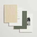 "Penumbra" - Wedding Invitations in Garden by Snow and Ivy - Back of Card Options