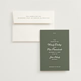 "Penumbra" - Wedding Invitations in Garden by Snow and Ivy - Invitation with Envelope