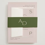 "Swoon" - Wedding Invitations in Petunia by Sam Dubeau - Assembled with Belly Band