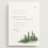 "Somerset" - Wedding Invitations in Evergreen by Melanie Kosuge - Front