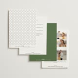 "Somerset" - Wedding Invitations in Evergreen by Melanie Kosuge - Back of Card Options