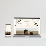 "Bambusa" - Wedding Invitations in Almond by Anastasia Makarova - FREE Wedding Website