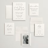 "Poem" - Wedding Invitations in Snow by Maja Cunningham - Invitation Suite