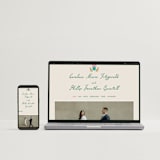 "Whimsical Hand Illustrated Crest" - Wedding Invitations in Peony by Jackie Crawford - FREE Wedding Website