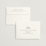"Embroidered" - Wedding Invitations in Dusty Blue by Jen Owens - FREE Recipient Addressing