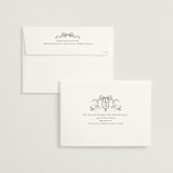 "Hand Illustrated Crest" - Wedding Invitations in Peony by Jackie Crawford - FREE Recipient Addressing