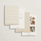 "Whimsy" - Wedding Invitations in Latte by Cara Scott - Back of Card Options