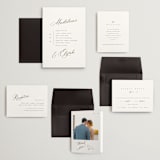 "Whimsy" - Wedding Invitations in Latte by Cara Scott - Invitation Suite