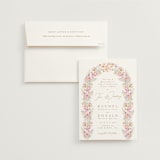 "Floral Arch" - Wedding Invitations in Spring by Phrosné Barwood - Invitation with Envelope
