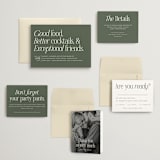 "Highlights" - Wedding Invitations in Forest by Jackie Crawford - Invitation Suite