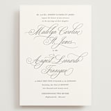 "When I Fall In Love" - Wedding Invitations in Snow Bright by Design Lotus - Front