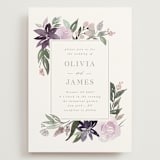 "Garden Stroll" - Wedding Invitations in Lilac by Creo Study - Front